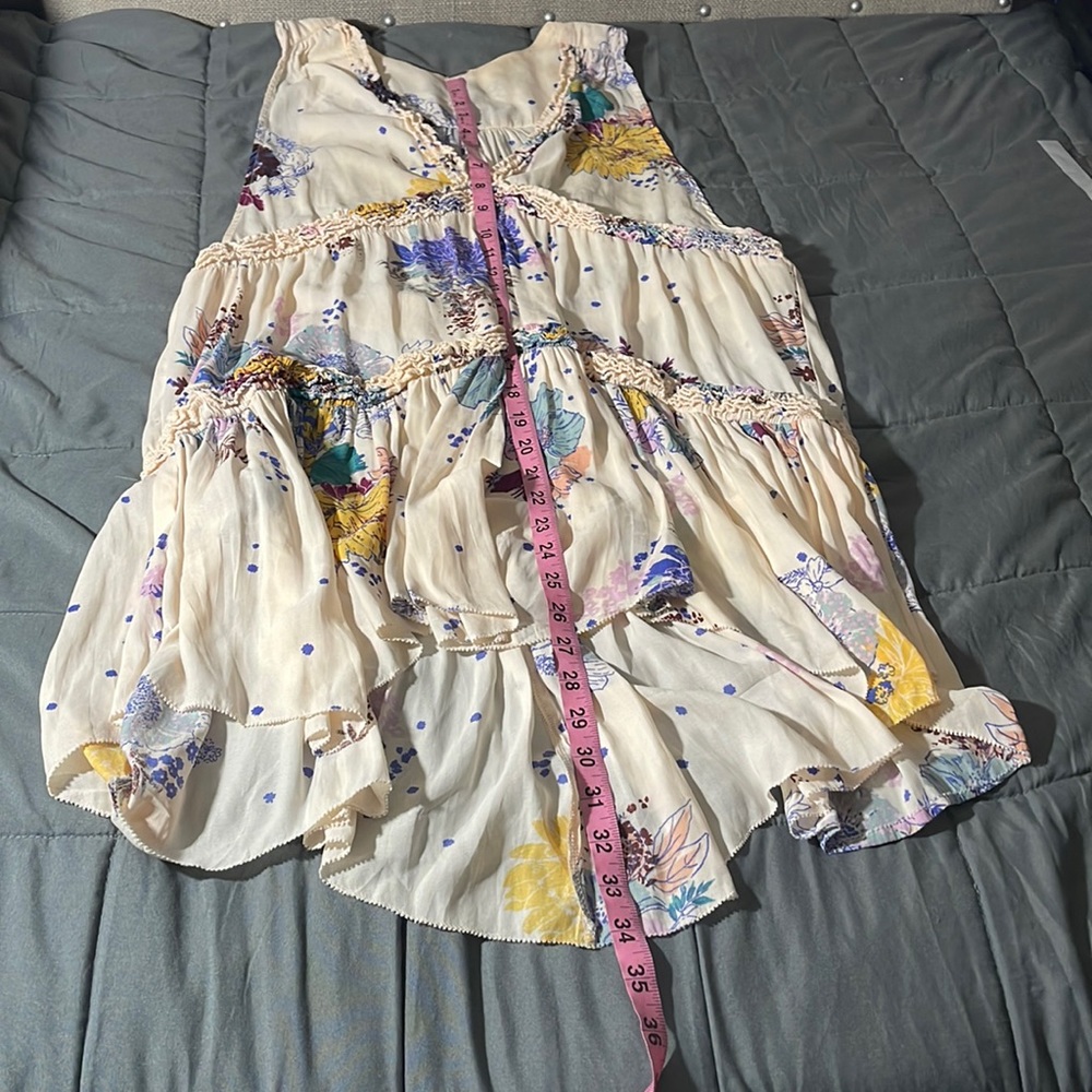 Free People! Purple Haze Floral Printed Tunic Or Mini Dress - Picture 11 of 11